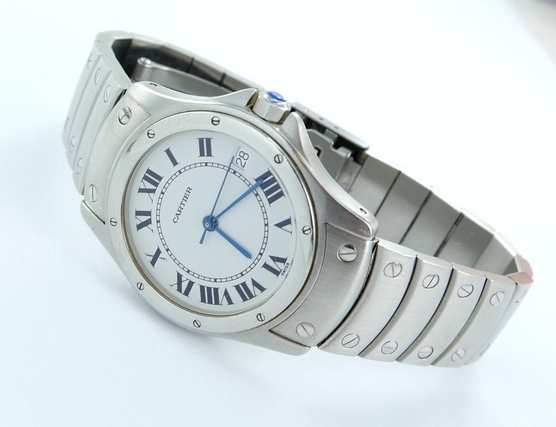 CARTIER SANTOS RONDE COUGAR MONTRE HERREN UHR Automatik | eBay